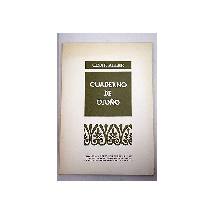 Cuaderno De Otoño (Primera edición)